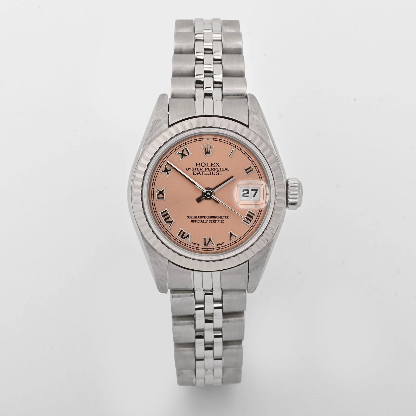Rolex Datejust Lady Pink Roman Dial on Jubilee 79174