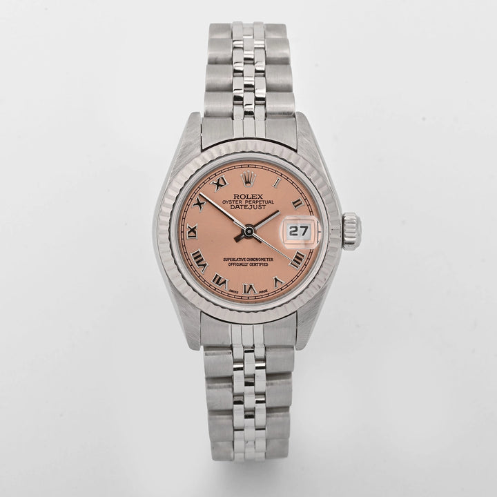 Rolex Datejust Lady Pink Roman Dial on Jubilee 79174