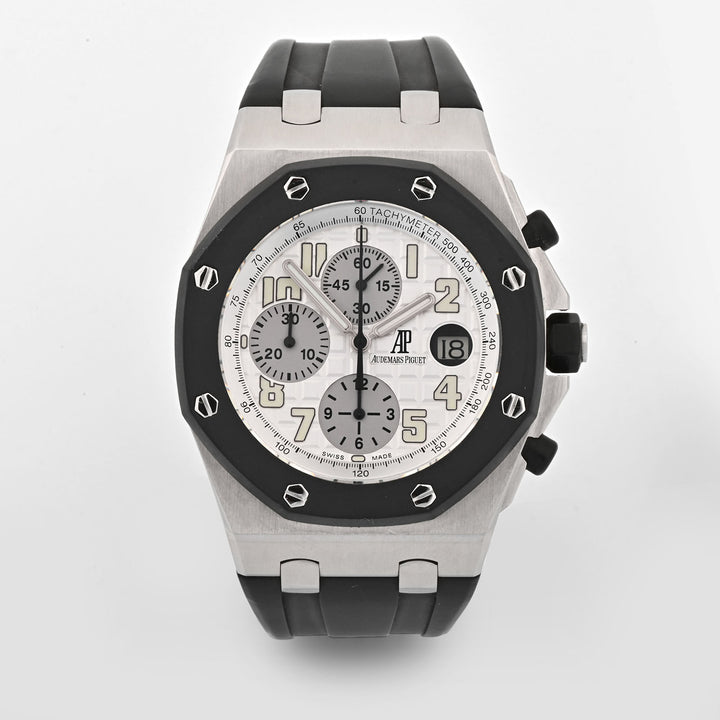 Audemars Piguet Royal Oak Offshore White Dial on Rubber Strap 25940SK.OO.D002CA.02.A