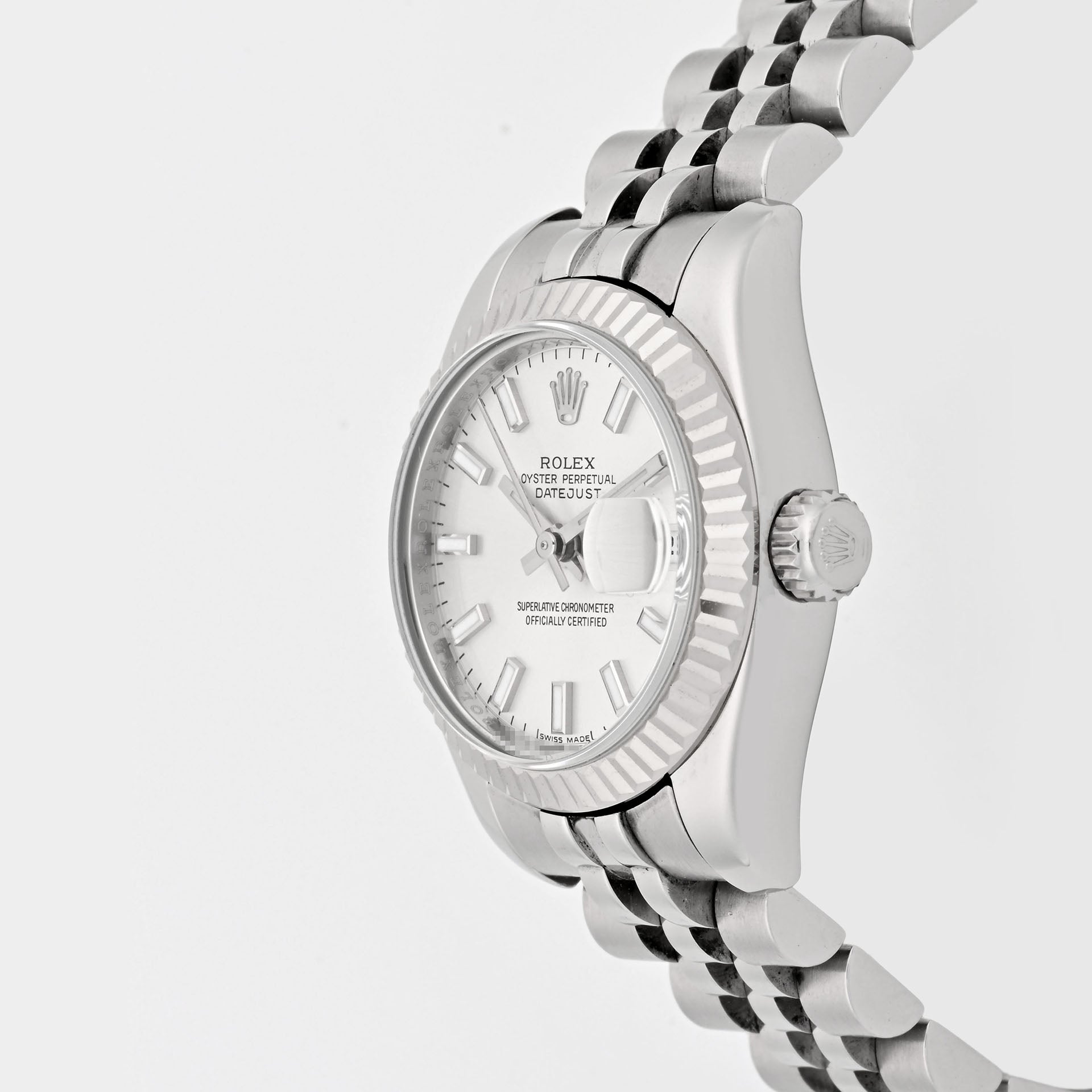 Rolex Datejust Lady Silver Stick Dial on Jubilee band 179174