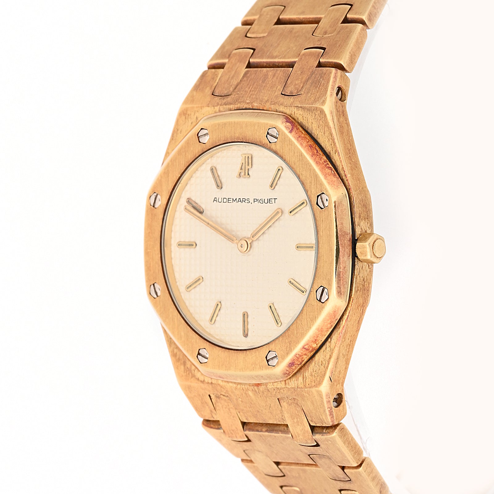 Audemars Piguet Royal Oak Yellow Gold Quartz Cream Dial on Bracelet 6008BA