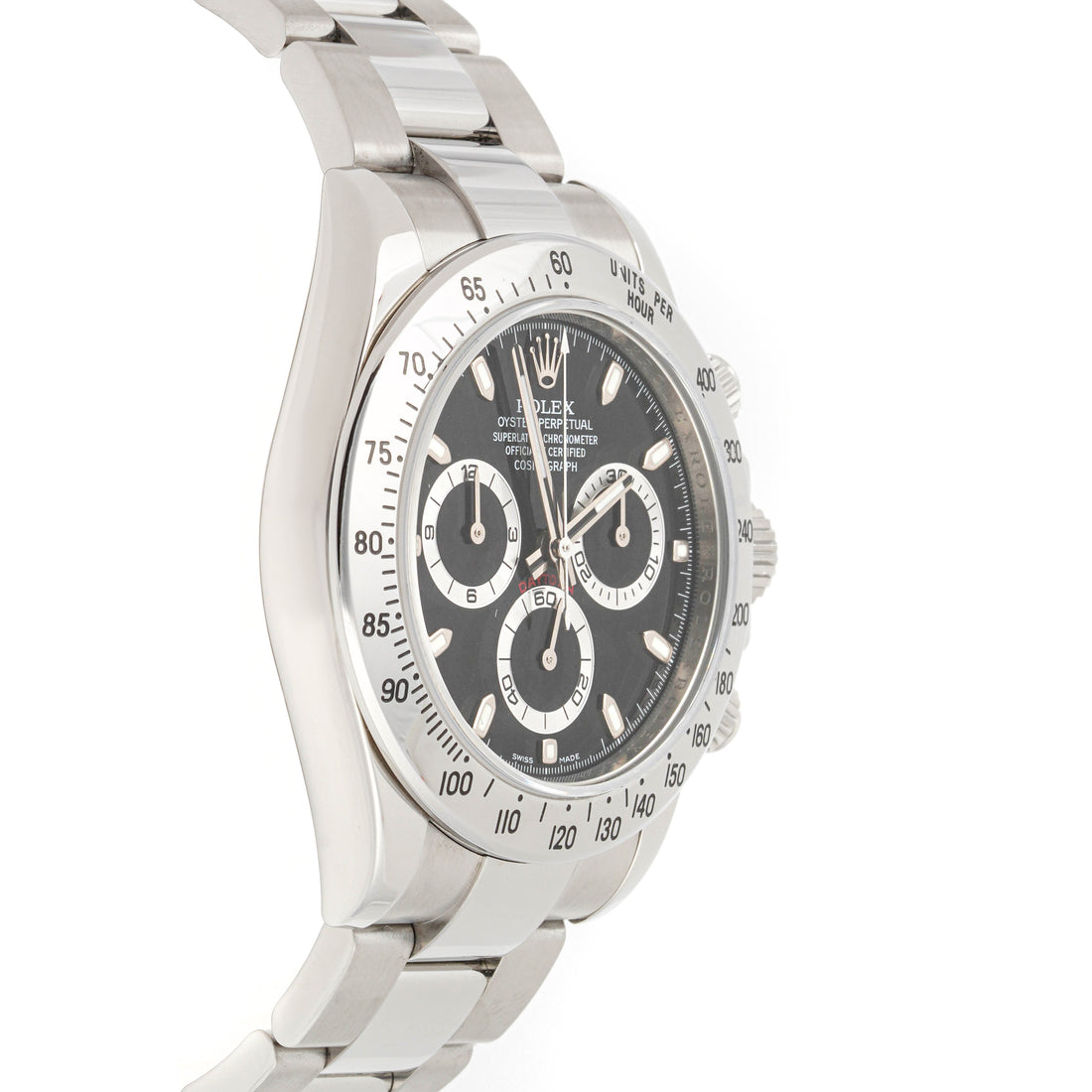 Rolex Daytona Stainless Steel Black Dial on Oyster 116520 Card 2009